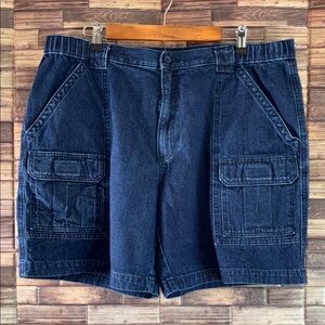 Men's Blue Cargo Shorts Savane size 40 EUC